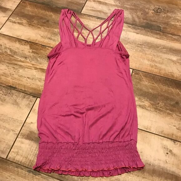 Santiki - NWT! Beach Top w/ Woven Back (S) - Picture 4 of 6